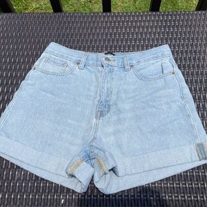 High rise mom shorts